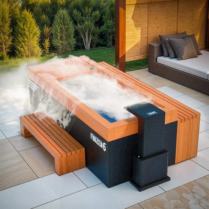 Medical Frozen 6™ Cold Plunge + Accessories Kit + Essential Oil Steam Generator - X-Large Size Up to 6'6, 350 lbs