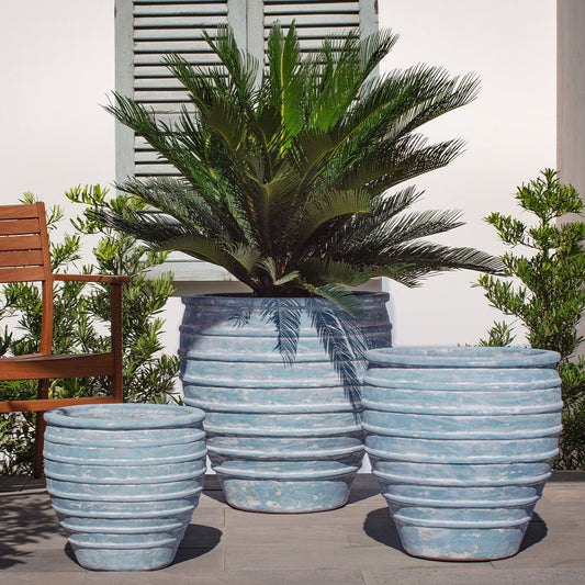 Vari Planter || Murano Celeste