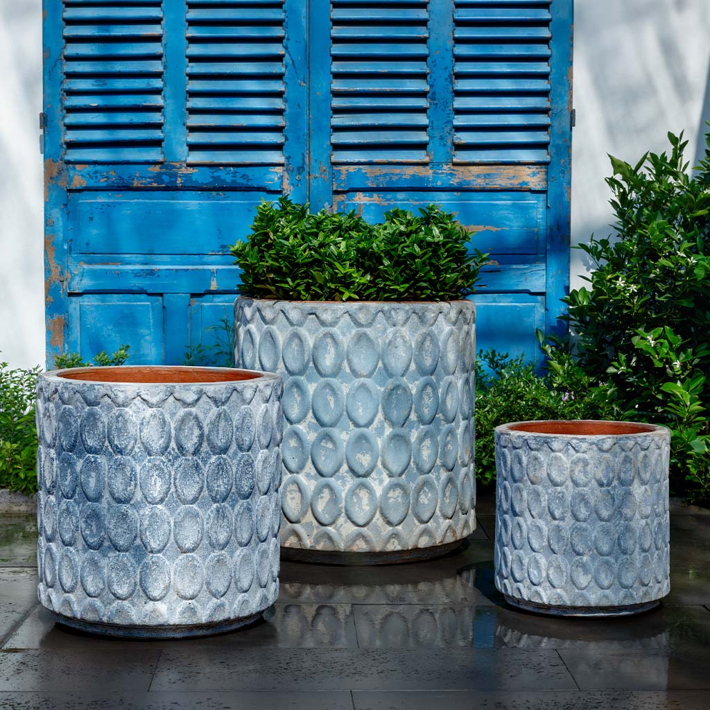 Campania International (Set of 3) Oriel Planter - Murano Cielo - 7012-27103