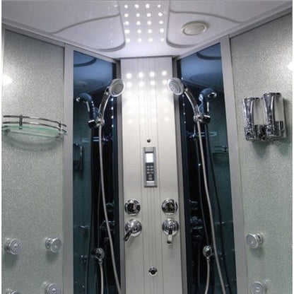 Mesa 701A 66" Combination Corner Steam Shower With Jetted Tub