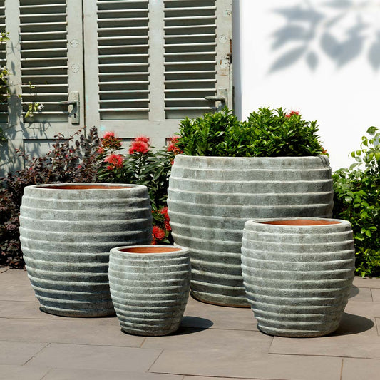 Campania International (Set of 4) Talia Planter - Murano Nebbia - 7017-27304