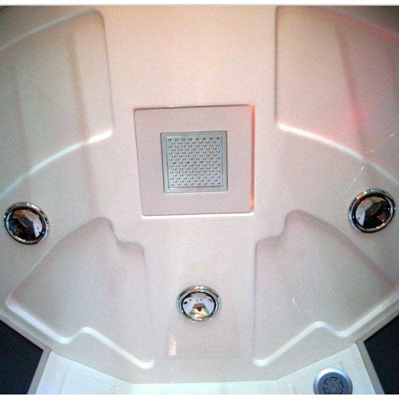 Mesa 702A 61" Combination Corner Steam Shower With Jetted Tub