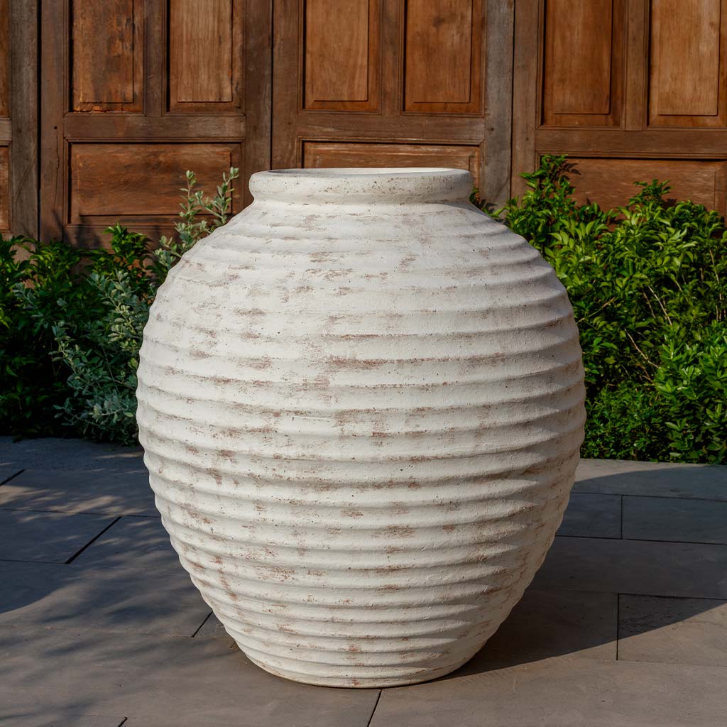 Campania International Delos Jar - Whitewash - 7031-18401