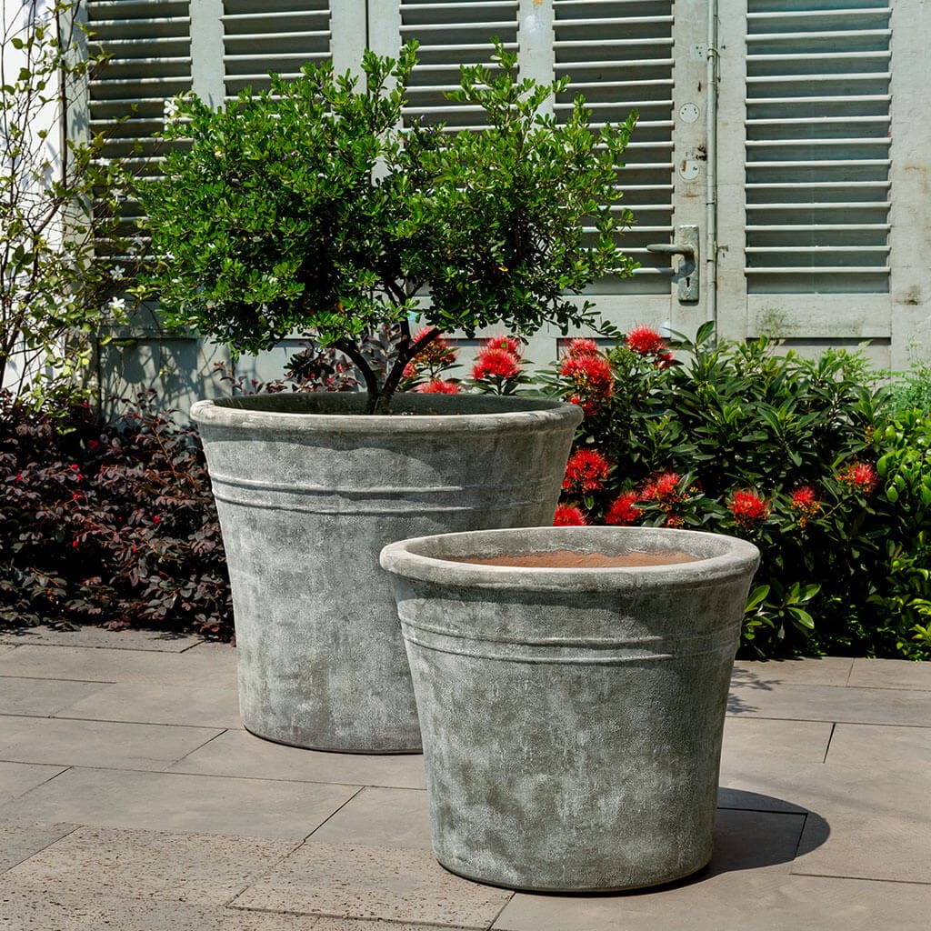Campania International (Set of 2) Cairanne Planter - Murano Nebbia - 7037b-27302