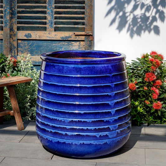 Campania International Ventoux Planter - Riviera Blue - 7039-1901