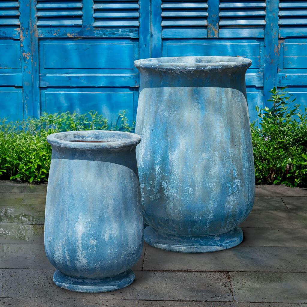 Campania International (Set of 2) Valreas Planter - Murano Cielo - 7041-27102