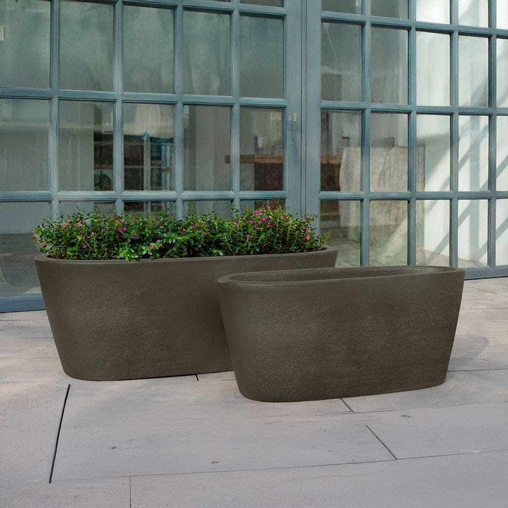 Campania International (Set of 2) Chelsea Oval Window Box - Ash - 7049-26202