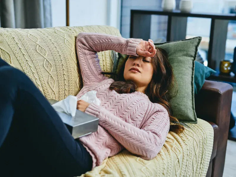 Image of a person feeling tired from chronic fatigue syndrome.