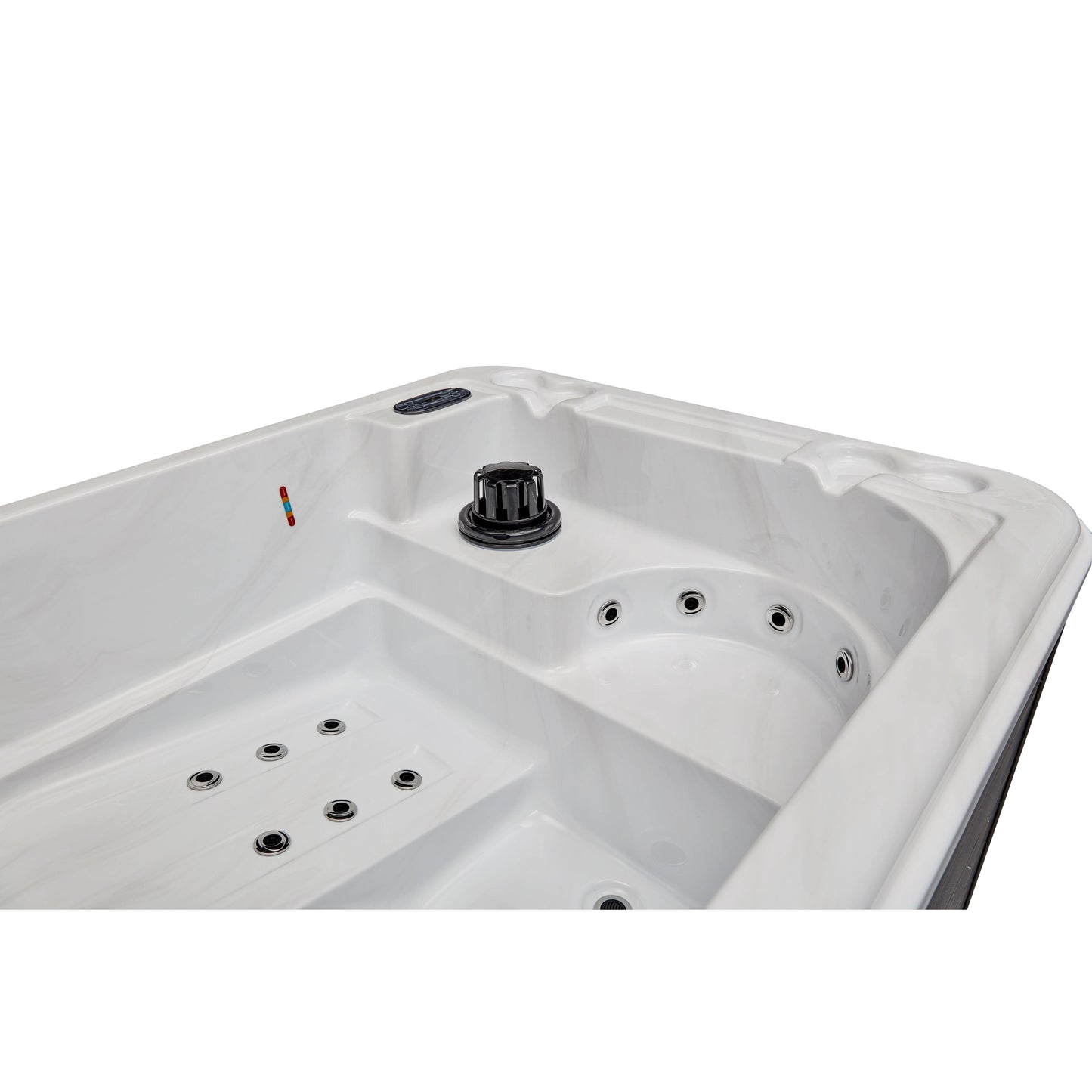 Luxury Spas Riley 3-person Hot Tub (WS-291-CG) - Cloud Gray