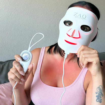 ZAQ Noor 2.0 Pro Light Face Mask: 1072nm Deep Infrared, Red & Blue Light