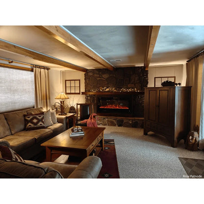 The Sideline 50" Recessed Black Electric Fireplace