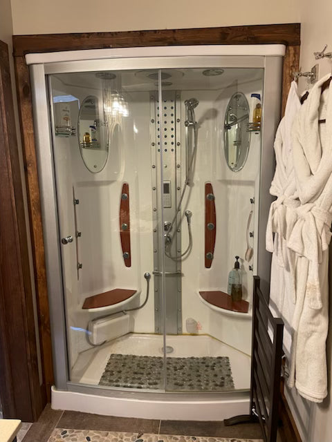 Mesa 803A 54" Rectangular Free Standing Walk In Steam Shower