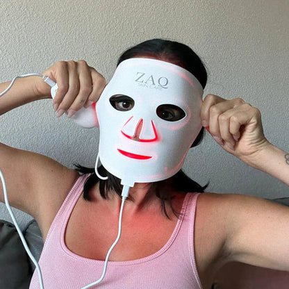 ZAQ Noor 2.0 Pro Light Face Mask: 1072nm Deep Infrared, Red & Blue Light