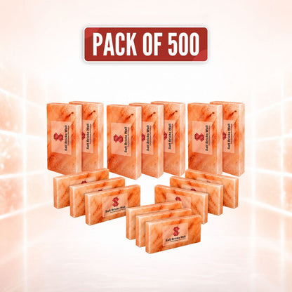 Himalayan Salt Bricks 8x4x1 – 500 Pack for Salt Wall Projects