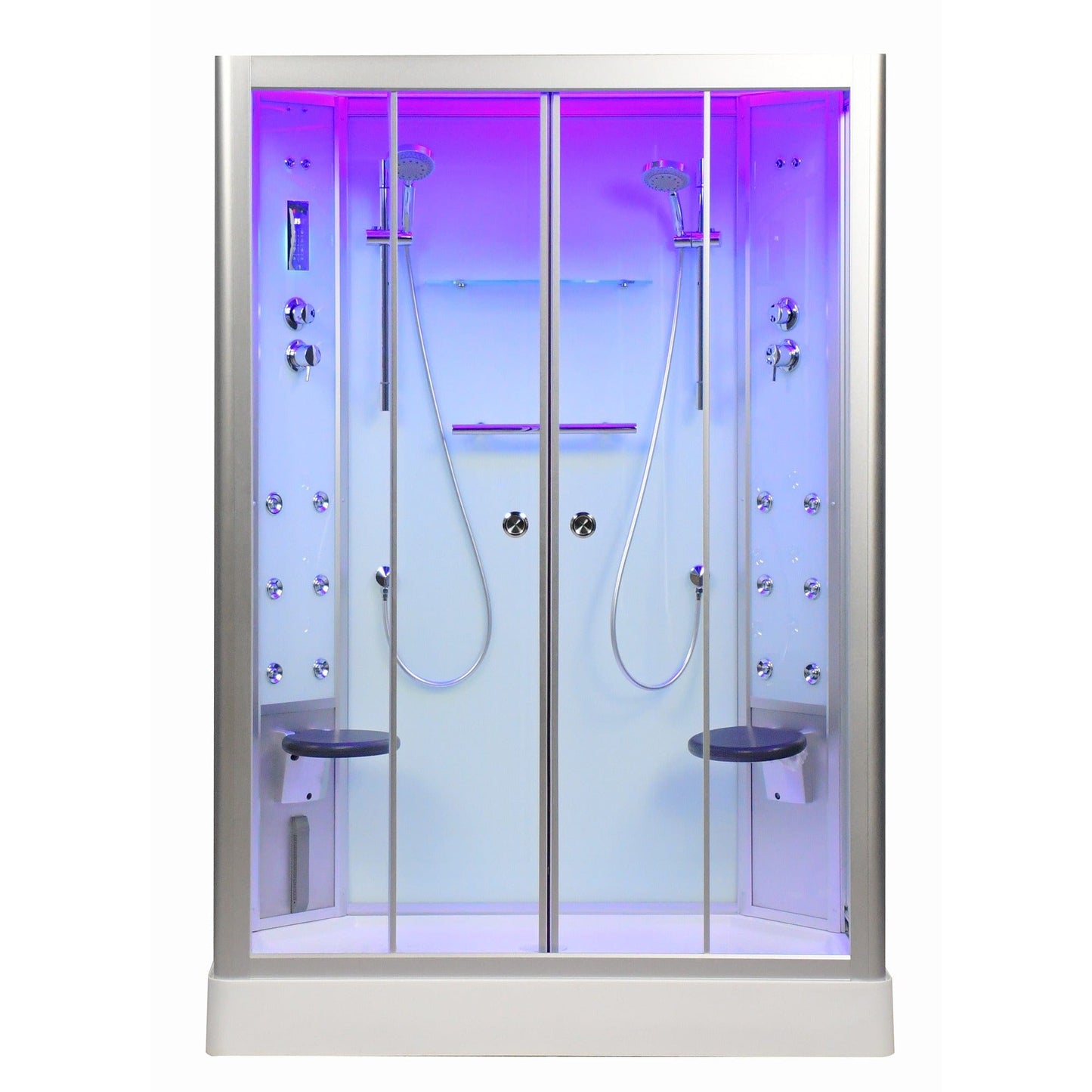 Platinum 59" 2 Person DZ903A Steam Shower-Sliding Door - Clear