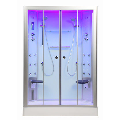 Platinum 59" 2 Person DZ903A Steam Shower-Sliding Door - Clear