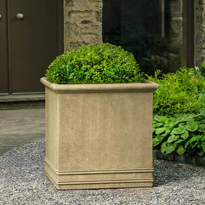 Campania International Square Rolled Rim Planter - Terra Antique Lite - 94-815-2300