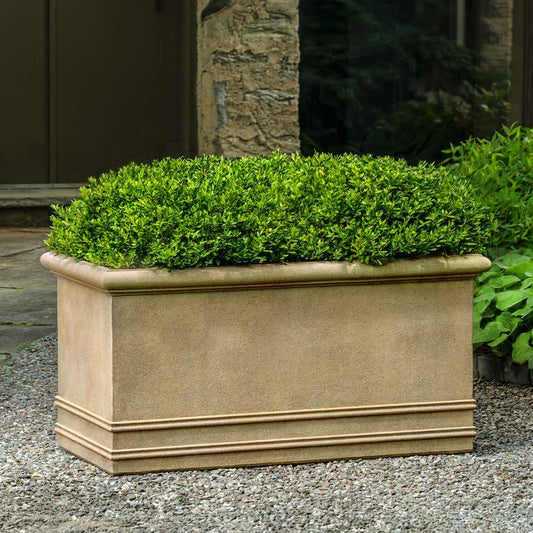 Campania International Rolled Rim Trough Planter - Terra Antique Lite - 94-817-2301