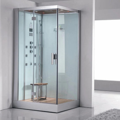 Platinum DZ960F8 39" Rectangular Free Standing Steam Shower - White