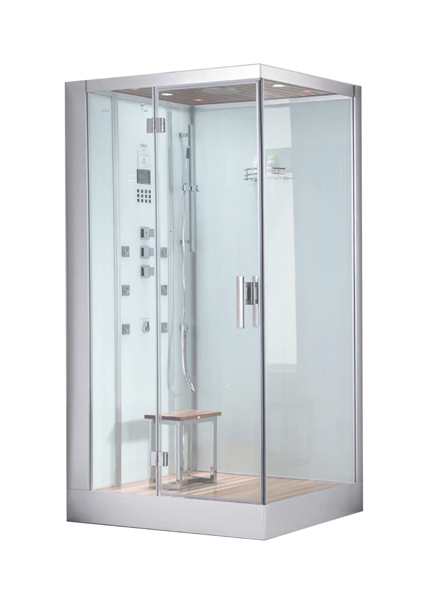 Platinum DZ960F8 39" Rectangular Free Standing Steam Shower - White