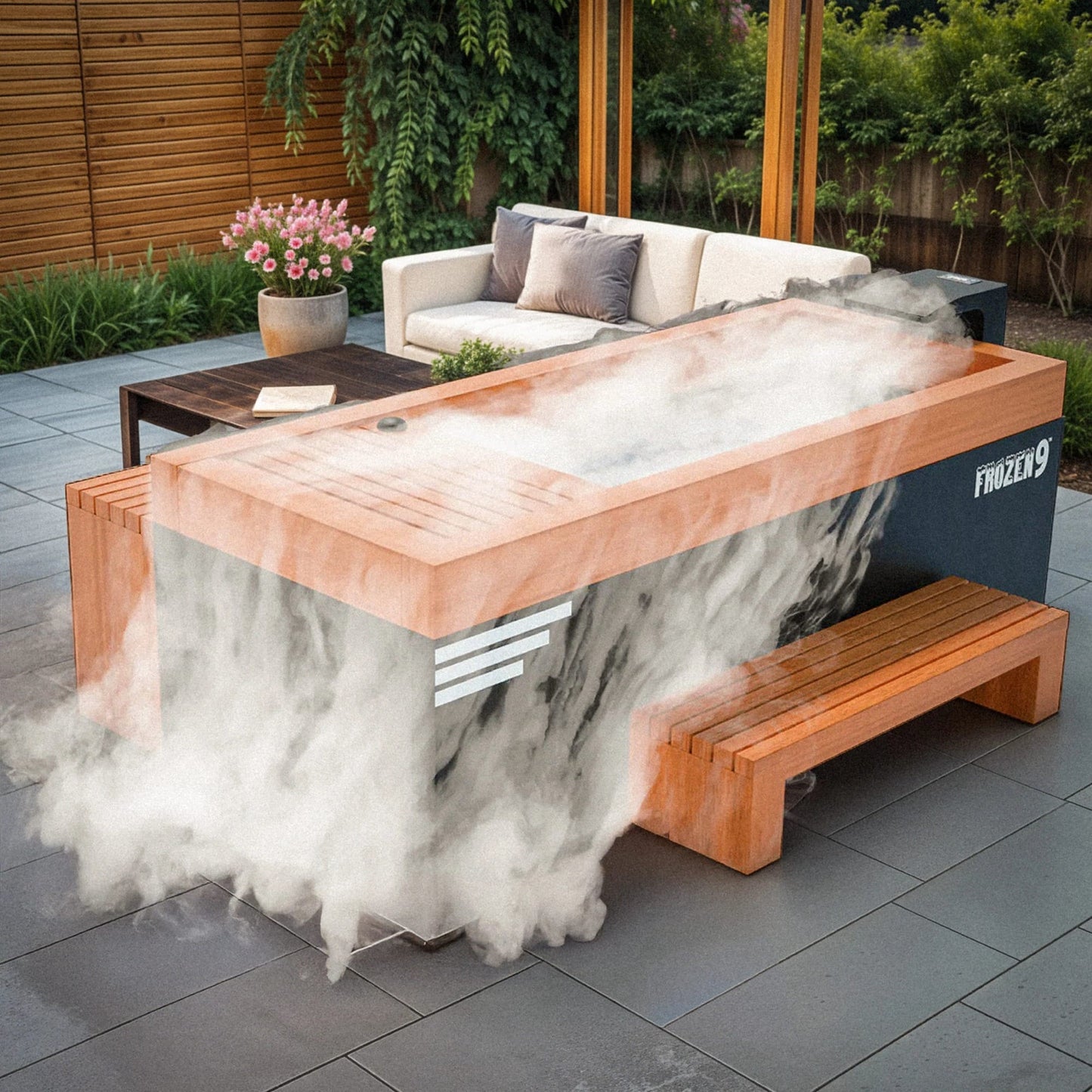 Medical Frozen 9™ Cold Plunge + Accessories Kit + Essential Oil Steam Generator - Commercial Size Up to 6'6, 350 lbs