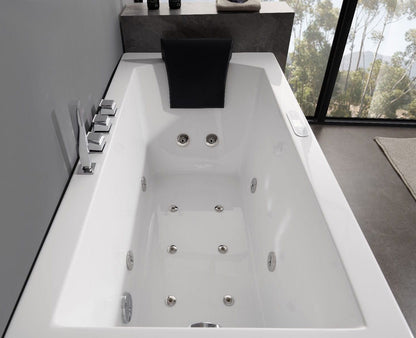 Platinum AM-154JDTSZ-70 71" Rectangular Freestanding Combination Bathtub - Left Hand Drain