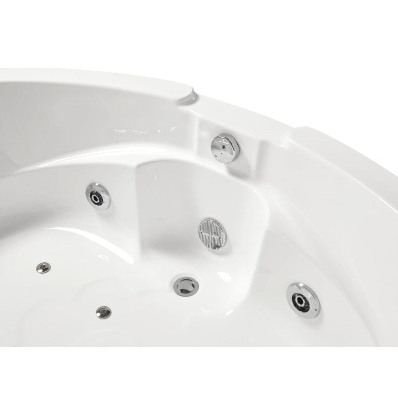 Platinum AM-505 61" Corner Free Standing Combination Bathtub