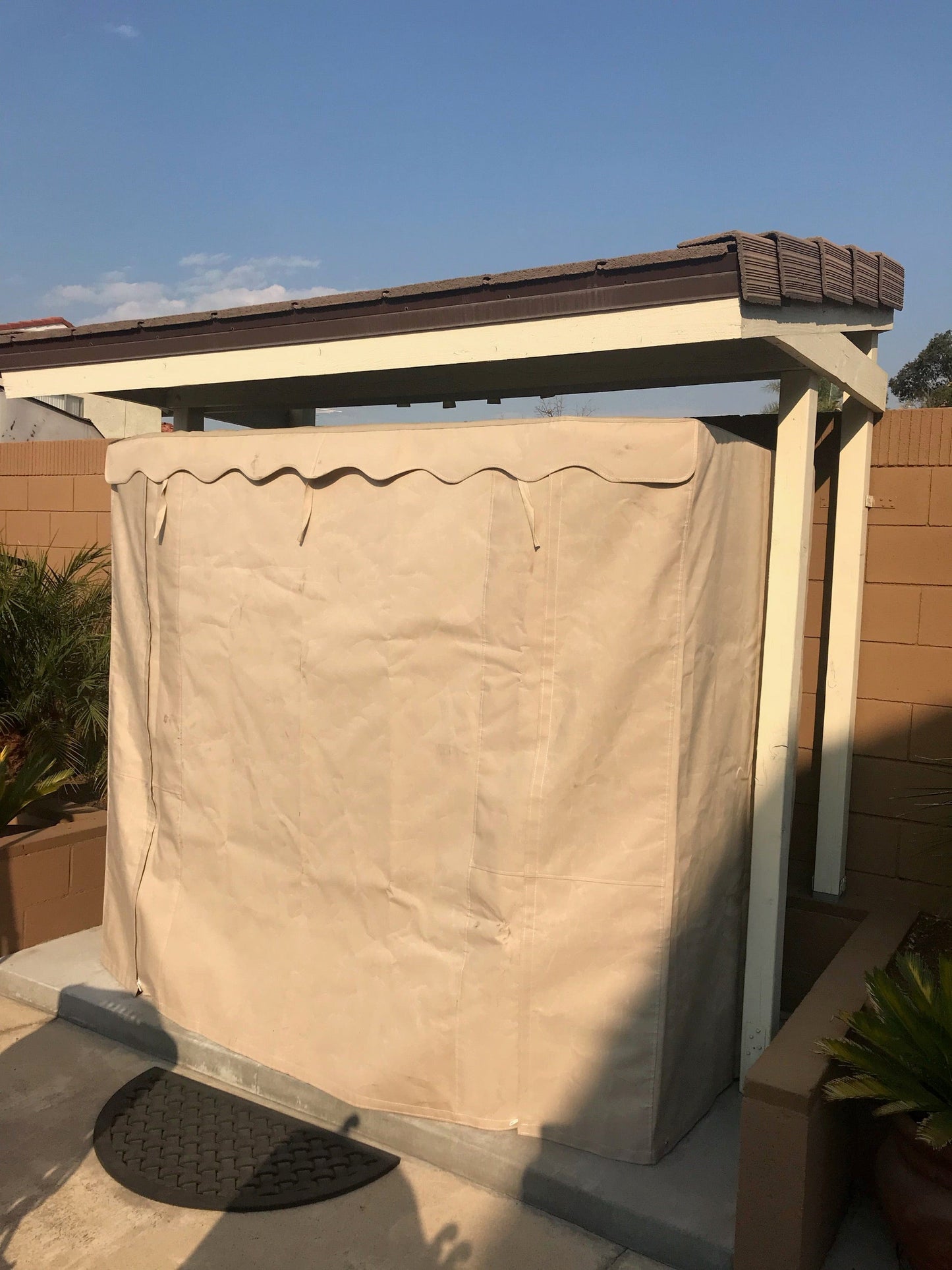 Rain Covers for Outdoor Enlighten Sauna ( Sunbrella material, waterproof)