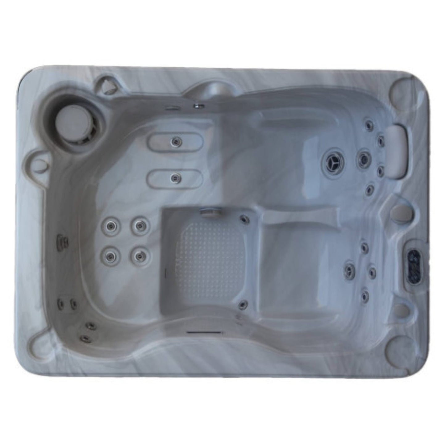 Luxury Spas Solace 3-person Hybrid Plug N Play Hot Tub (CP1500) - Cloud Gray