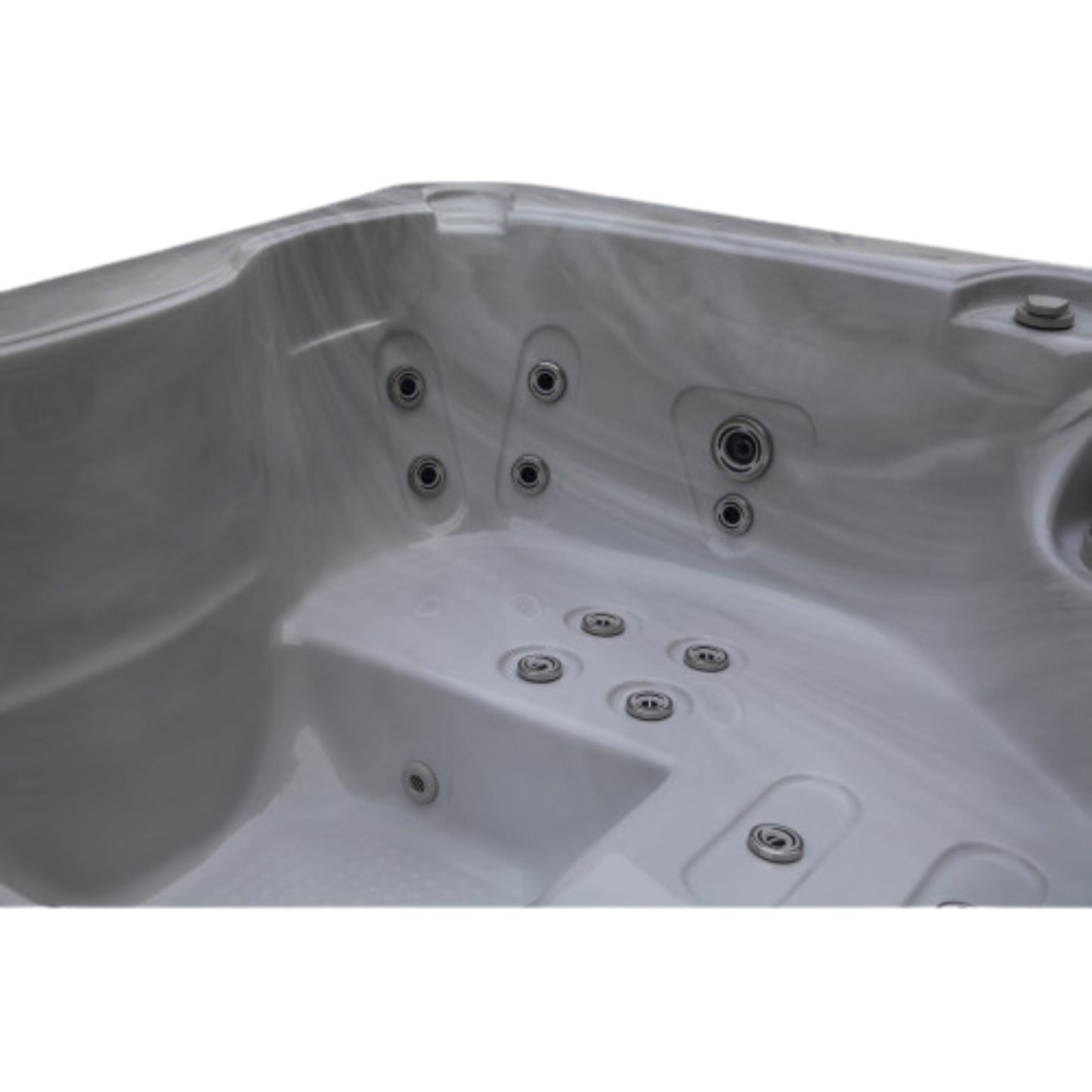Luxury Spas Solace 3-person Hybrid Plug N Play Hot Tub (CP1500) - Cloud Gray