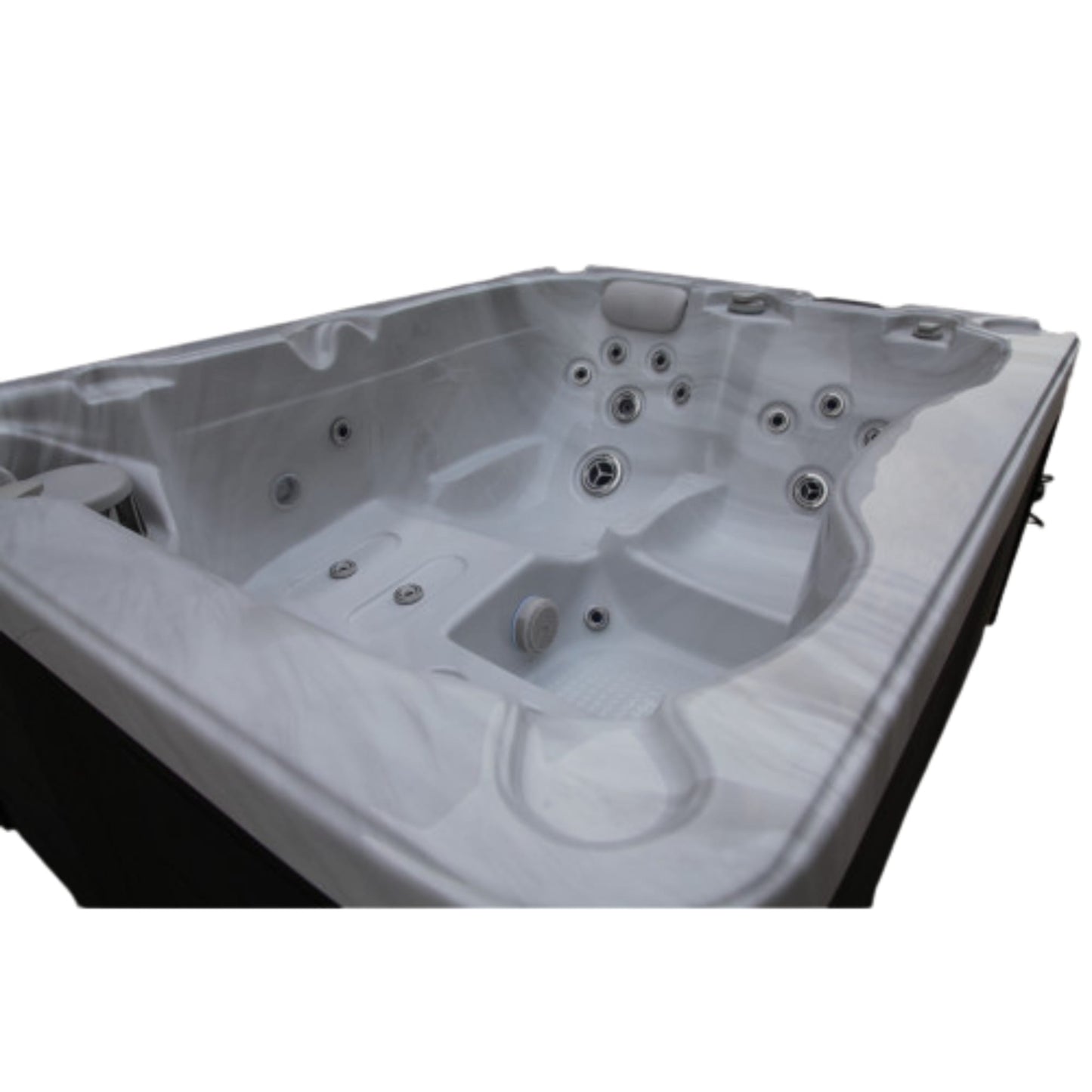 Luxury Spas Solace 3-person Hybrid Plug N Play Hot Tub (CP1500) - Cloud Gray