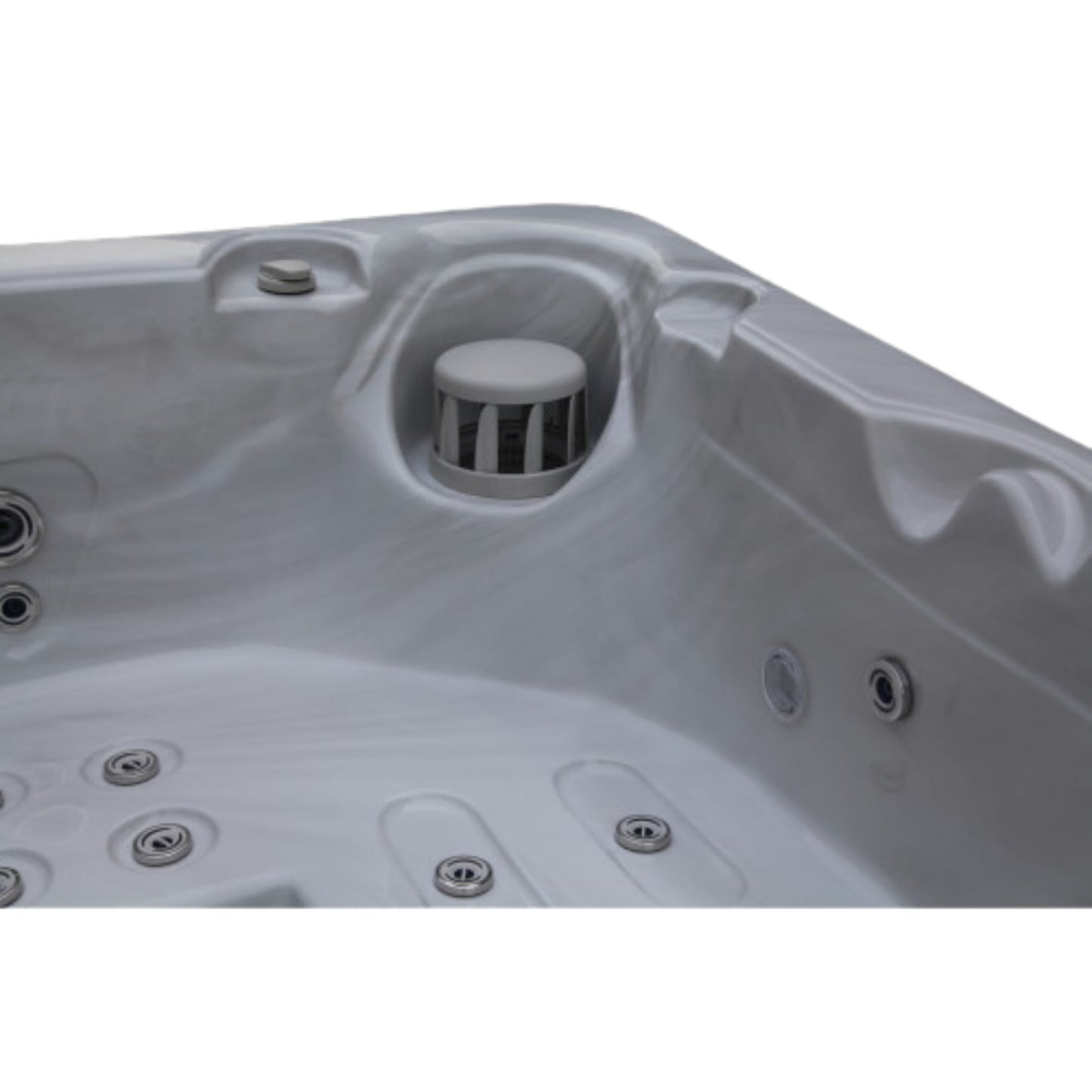 Luxury Spas Solace 3-person Hybrid Plug N Play Hot Tub (CP1500) - Cloud Gray
