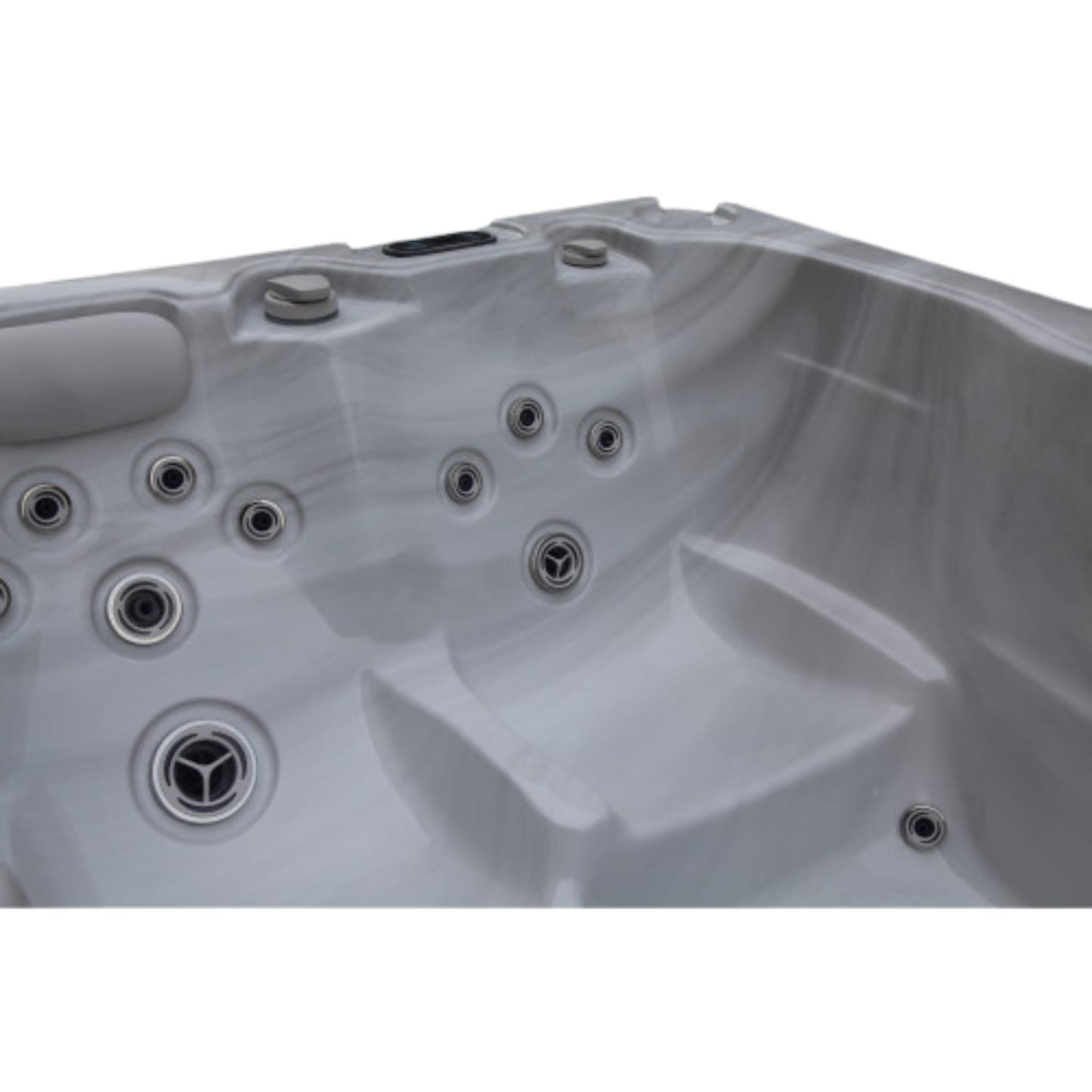Luxury Spas Solace 3-person Hybrid Plug N Play Hot Tub (CP1500) - Cloud Gray