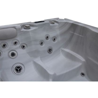 Luxury Spas Solace 3-person Hybrid Plug N Play Hot Tub (CP1500) - Cloud Gray