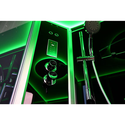 Platinum DZ903L 59" 2 Person Steam Shower Sliding Door - Blue