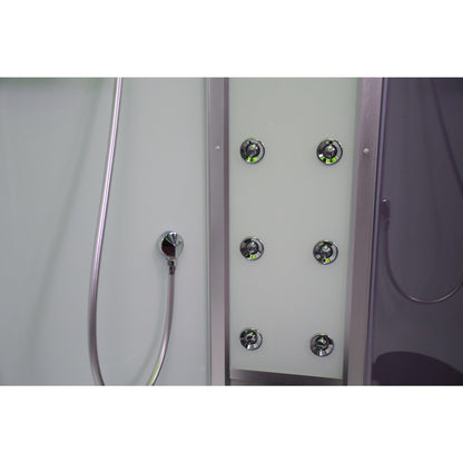 Platinum 59" 2 Person DZ903A Steam Shower-Sliding Door - Clear