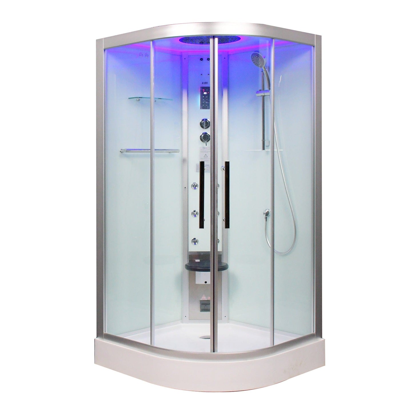 Platinum DZ901A 42" Corner Steam Shower - Clear Glass