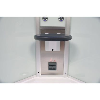 Platinum DZ901A 42" Corner Steam Shower - Clear Glass