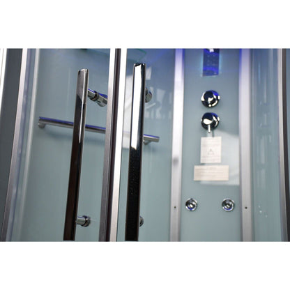 Platinum DZ901A 42" Corner Steam Shower - Clear Glass