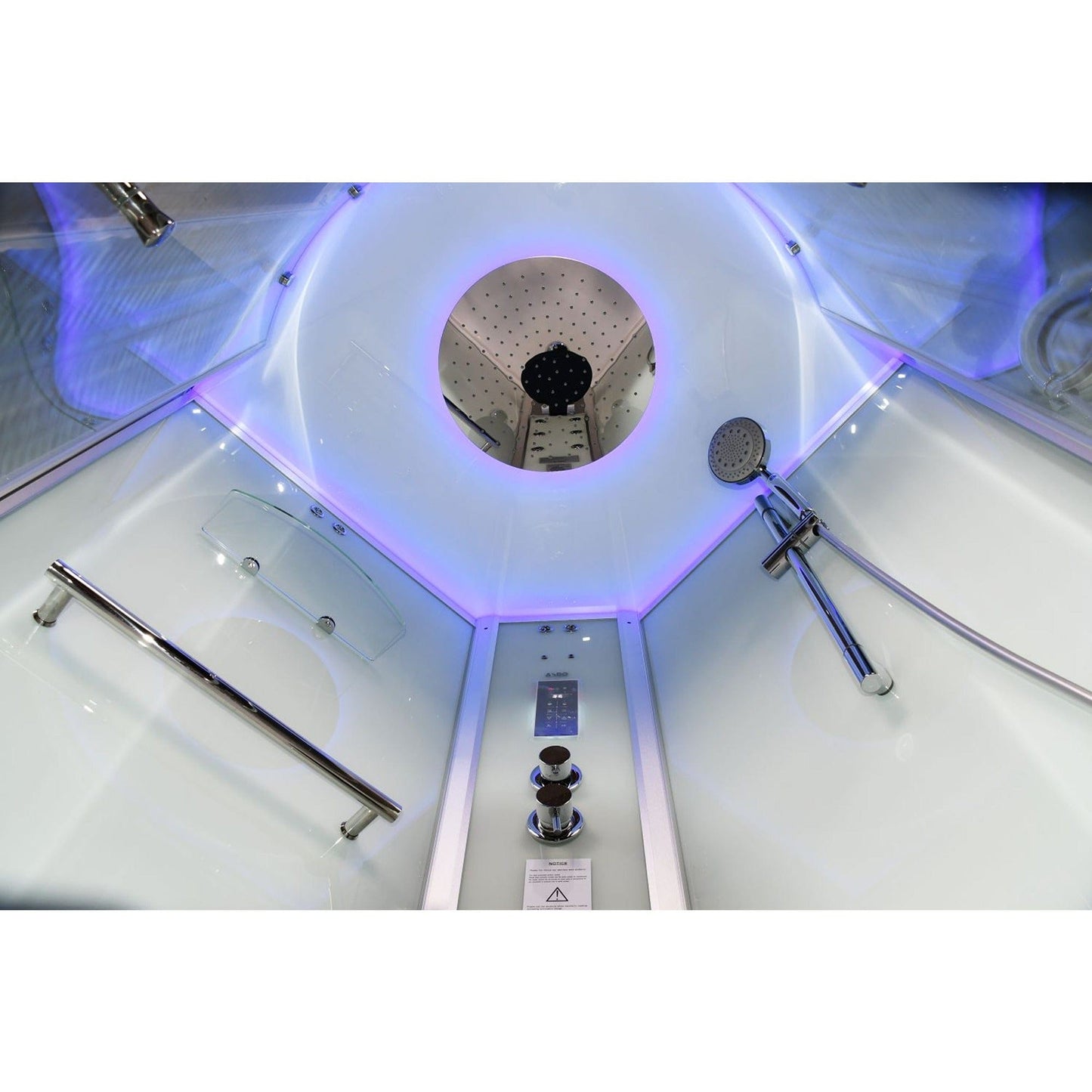 Platinum DZ901A 42" Corner Steam Shower - Clear Glass