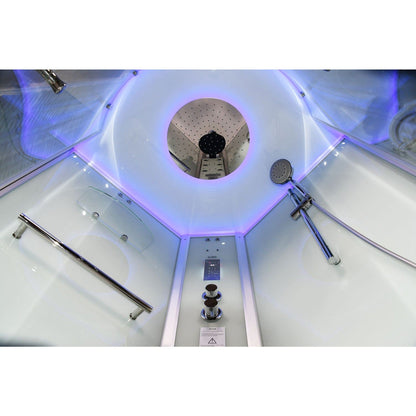 Platinum DZ901A 42" Corner Steam Shower - Clear Glass