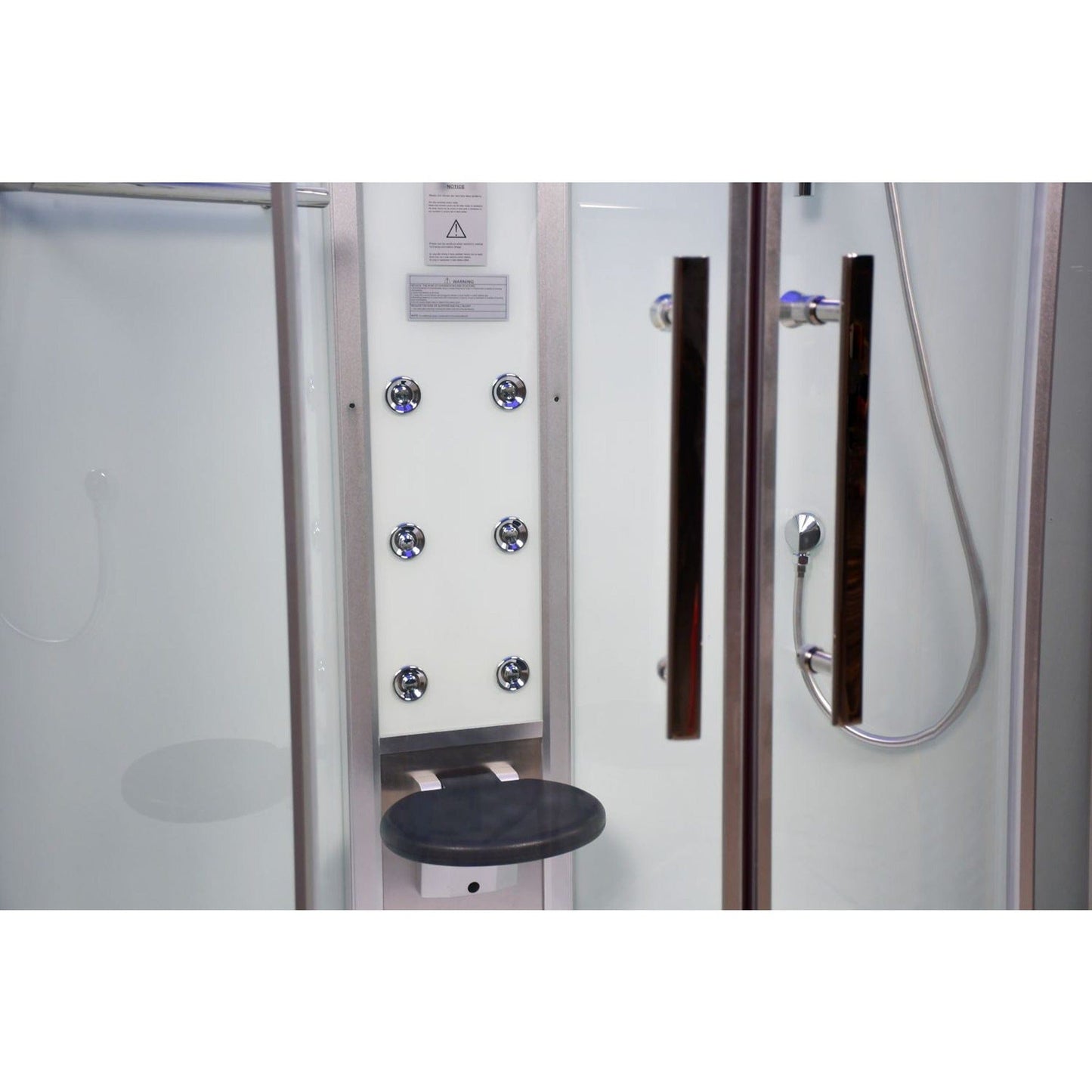 Platinum DZ901A 42" Corner Steam Shower - Clear Glass