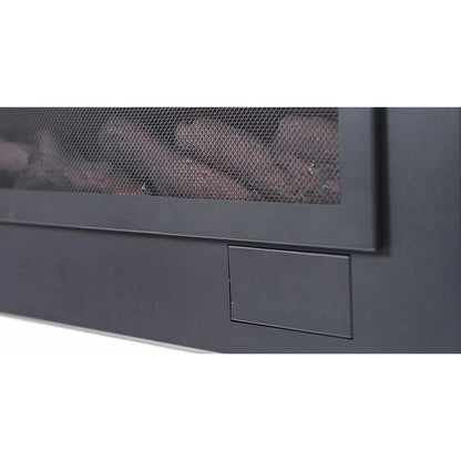 The Sideline Steel Mesh Screen Non Reflective 50" Recessed Electric Fireplace
