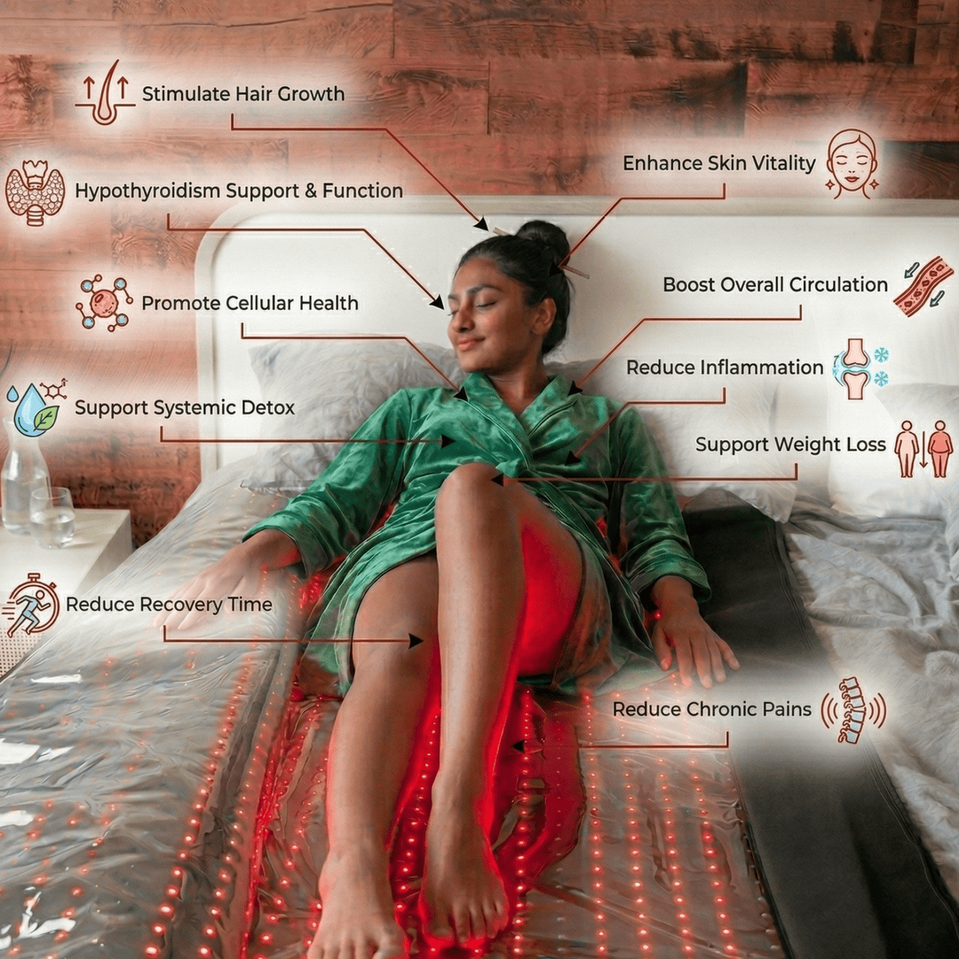 ZAQ Alya Red & Near-Infrared Light Therapy Blanket