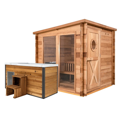 Redwood Outdoors Garden Sauna x Denali Cold Plunge