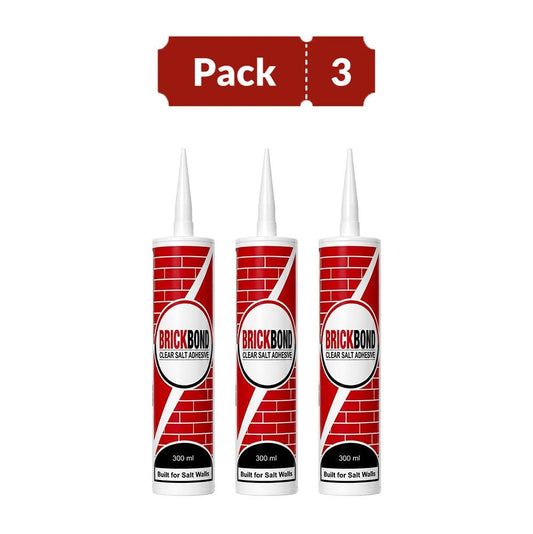 BrickBond - Himalayan Salt Adhesive for Joining Bricks, Blocks (Set of 3)