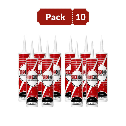 BrickBond - Salt Adhesive for Joining Bricks, Blocks (Set of 10)
