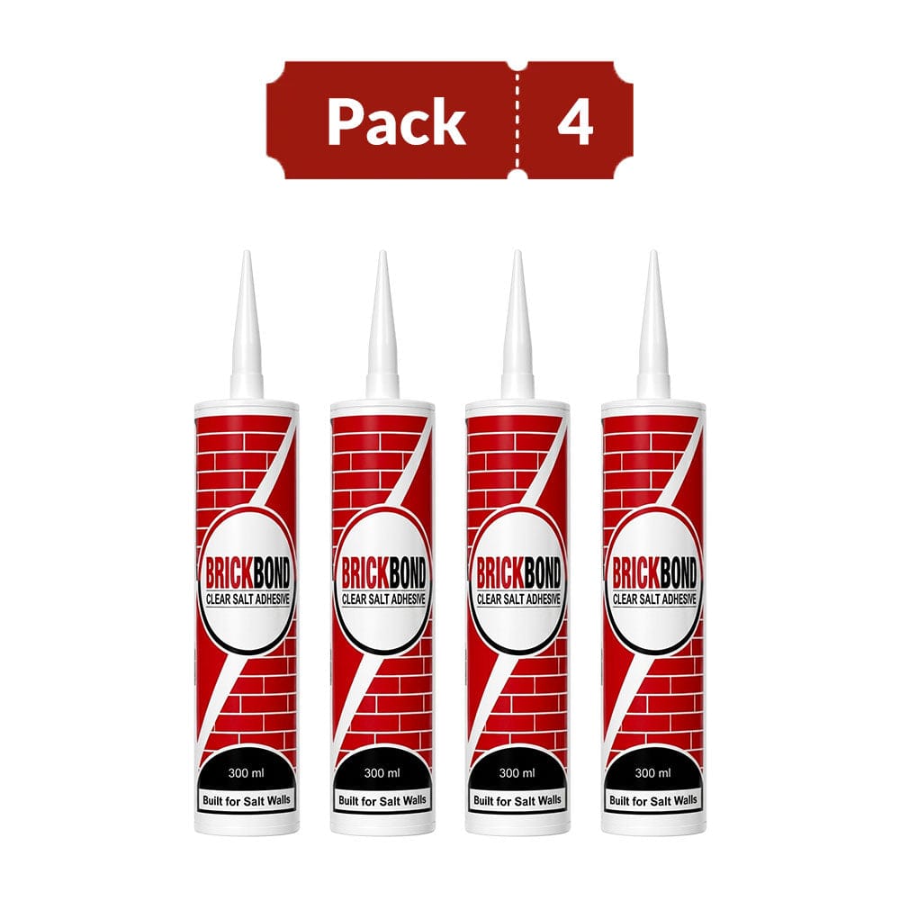 BrickBond - Salt Adhesive for Joining Bricks, Blocks (Set of 4)