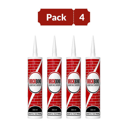 BrickBond - Salt Adhesive for Joining Bricks, Blocks (Set of 4)