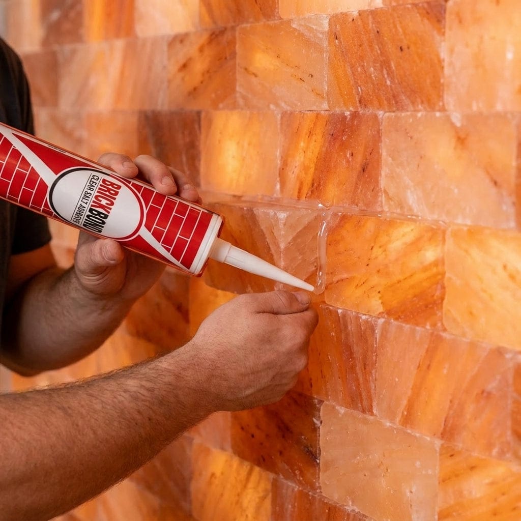 BrickBond - Himalayan Salt Adhesive for Joining Salt Bricks Salt Wall, Transparent